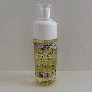 Crabtree & Evelyn Summer Hill Body Oil 4 fl oz Pump Top Bottle New